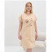 Туніка жіноча бежева Квітка 19445