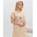 Туніка жіноча бежева Квітка 19445