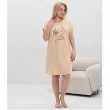 Туніка жіноча бежева Квітка 19445