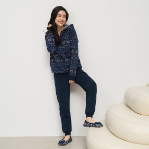 Спортивный костюм жіночий синій байка 19660