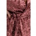 Халат жіночий велюровий колір Бордовий 12408