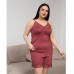Жіноча віскозна піжама із шортами бордова Туреччина 19385