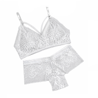 Комплект нижньої білизни з топом білий 0558