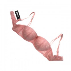 Бюстгальтер жіночий персиковий на поролоні балконет Fnniss 0929