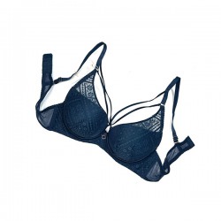 Бюстгальтер жіночий синій з пуш-ап Weiyesi 0988