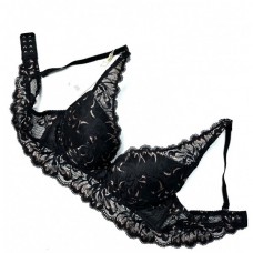 Бюстгальтер жіночий чорно-бежевий Weiyesi 01154