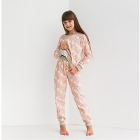 Пижама для девочки с штанами Мишка 9076