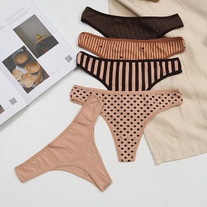 Труси жіночі стрінги малюнок 19703 - 5 шт