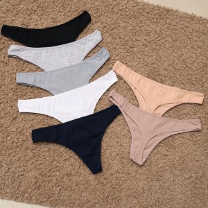Труси жіночі стрінги однотонні 19771 - 7 шт