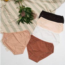 Жіночі труси сліпи бавовна однотонні 19396 - 5 шт