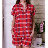 Женская пижама шорты и рубашка 3888